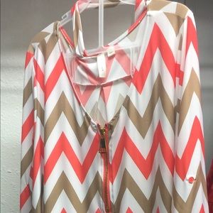 Plus chevron dress